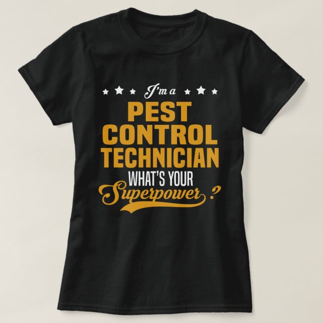 T-shirt Technicien de lutte antiparasitaire (Design devant)
