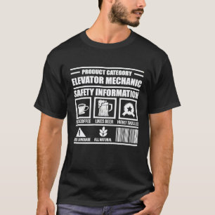 T-shirt Technicien de maintenance d'ascenseur inspire méca