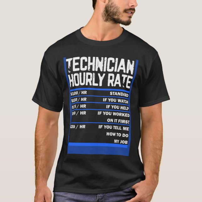 T-shirt Technicien de maintenance pour hommes et femmes te (Devant)