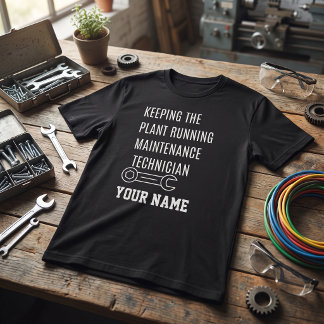 T-shirt Technicien de maintenance pour maintenir l'usine e
