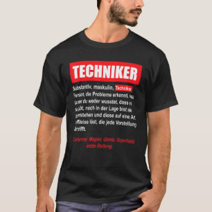 T-shirt Technicien de métier homme Collègue Mécanique E