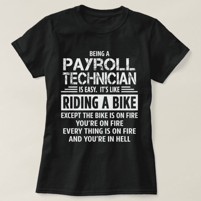 T-shirt Technicien de paie (Design devant)