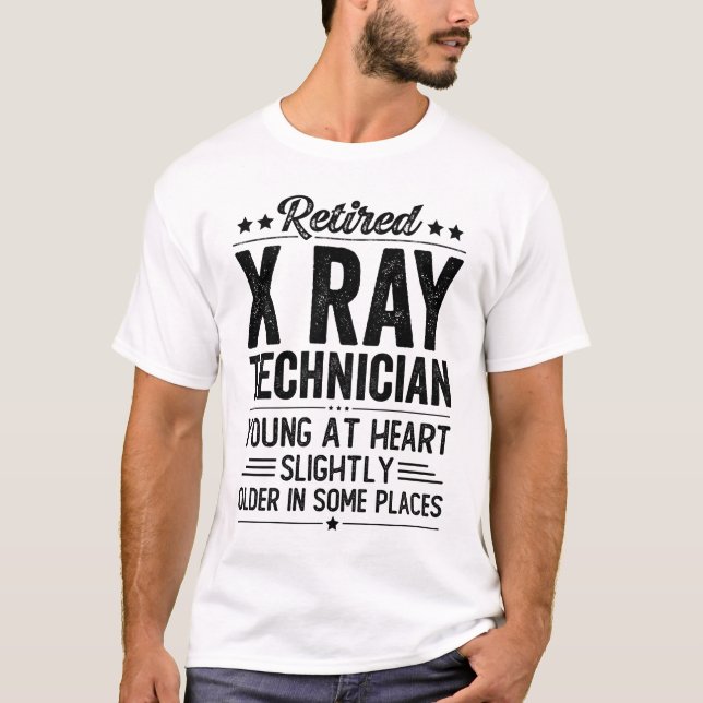 T-shirt Technicien de rayons X à la retraite (Devant)