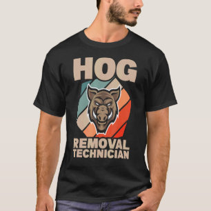 T-shirt Technicien de retrait de porc Sanglier Chasseur de