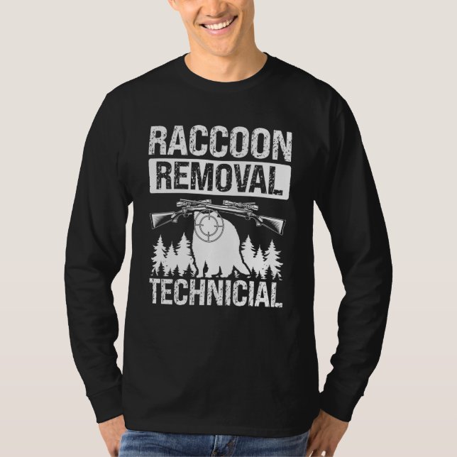 T-shirt Technicien de retrait de raton laveur Chasseur de  (Devant)