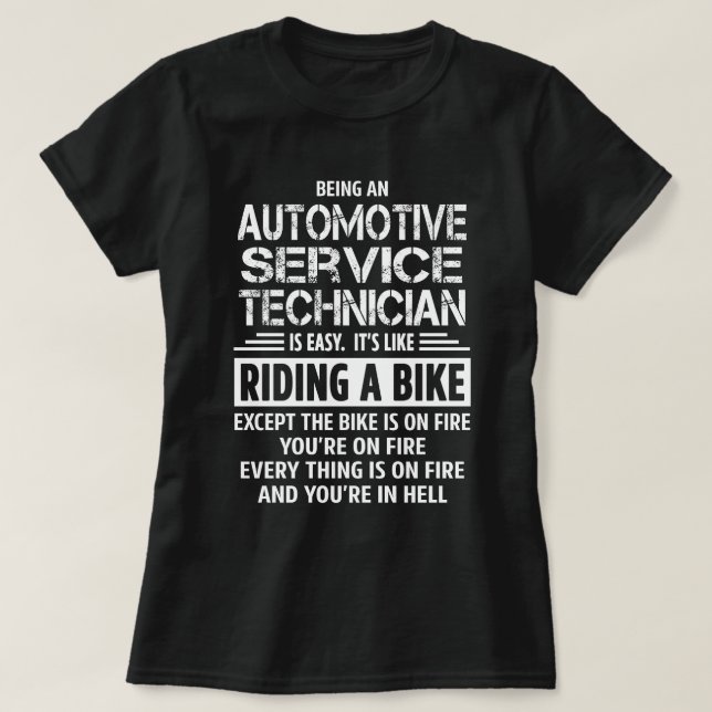 T-shirt Technicien de service automobile (Design devant)