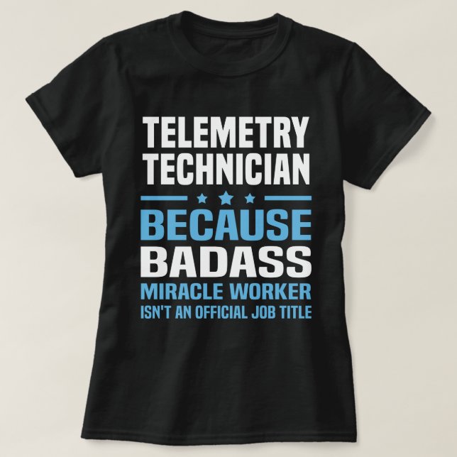 T-shirt Technicien de télémétrie (Design devant)