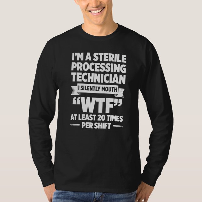 T-shirt Technicien de traitement stérile Technologie silen (Devant)