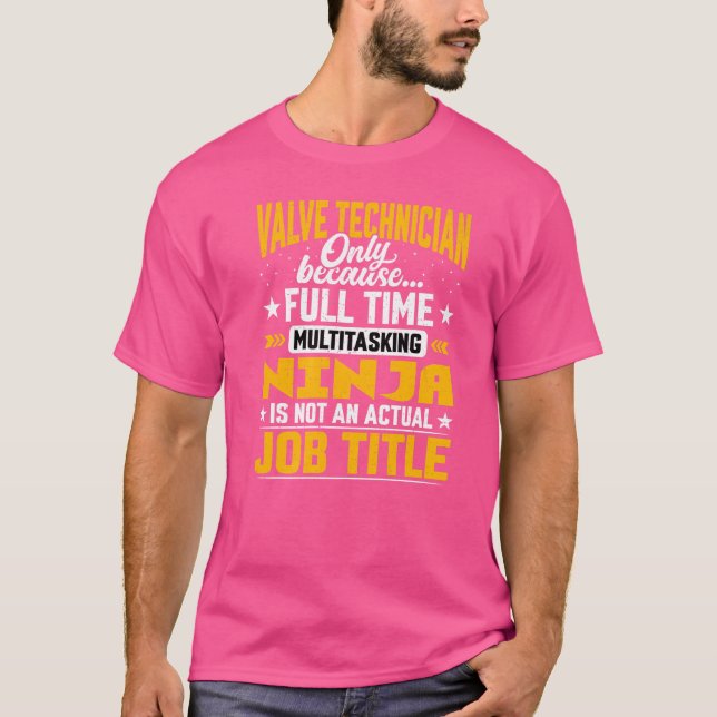 T-shirt Technicien de validation Titre du travail Ingénieu (Devant)