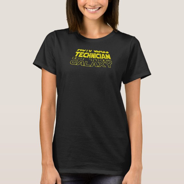 T-shirt Technicien de vitrage automobile espace arrière (Devant)