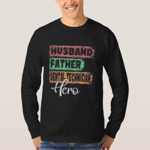 T-shirt Technicien dentaire papa héros de profession père