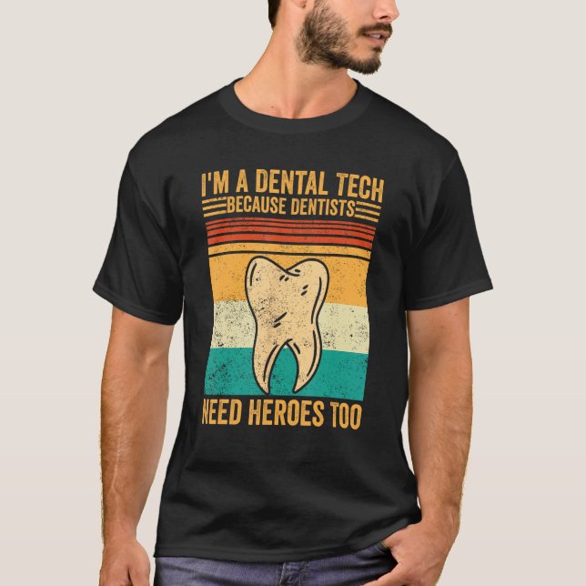 T-shirt Technicien Dental Lab Technicien Assistant Dental  (Devant)