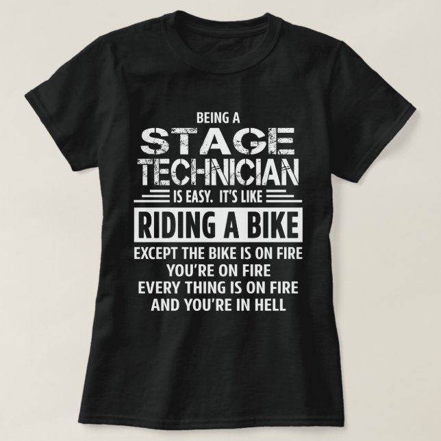 T-shirt Technicien d'étape (Design devant)