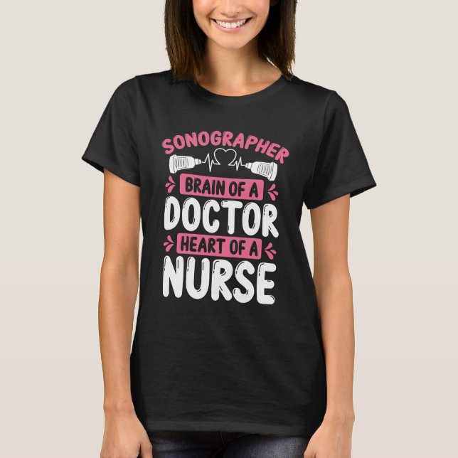 T-shirt Technicien Diagnostic Médicale Sonographe (Devant)