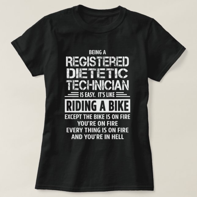 T-shirt Technicien diététique inscrit (Design devant)