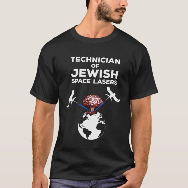 T-SHIRT TECHNICIEN DU SATELLITE DE TERRE DES LASERS SPATIA (Devant)