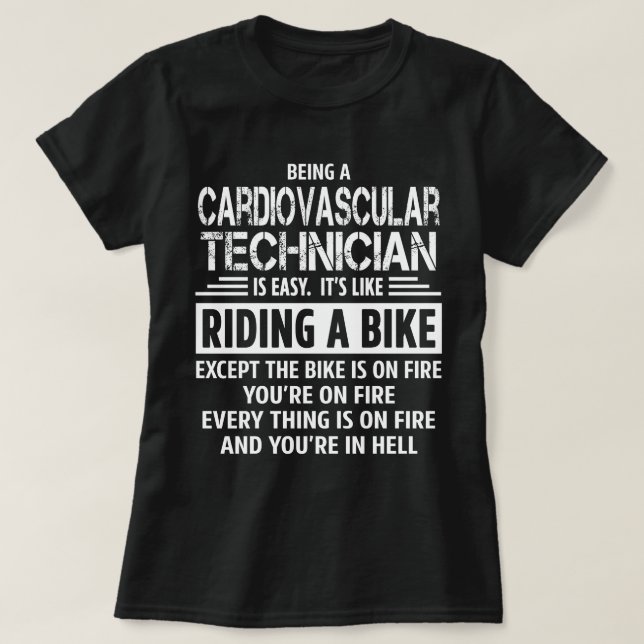 T-shirt Technicien en cardiologie (Design devant)