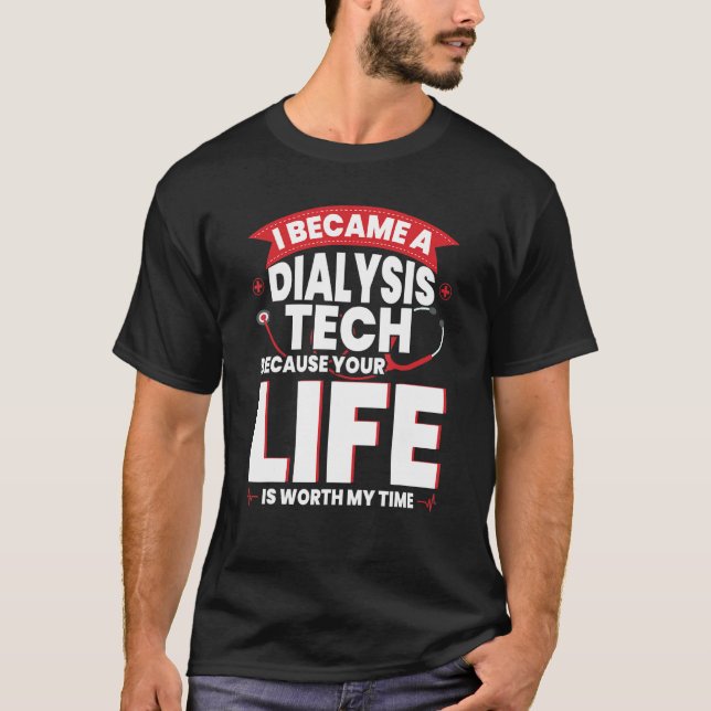 T-shirt Technicien en dialyse Accessoires Technologie Néph (Devant)