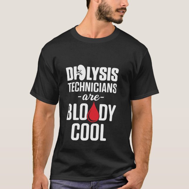 T-shirt Technicien en dialyse Cool Nephrologie Tech (Devant)