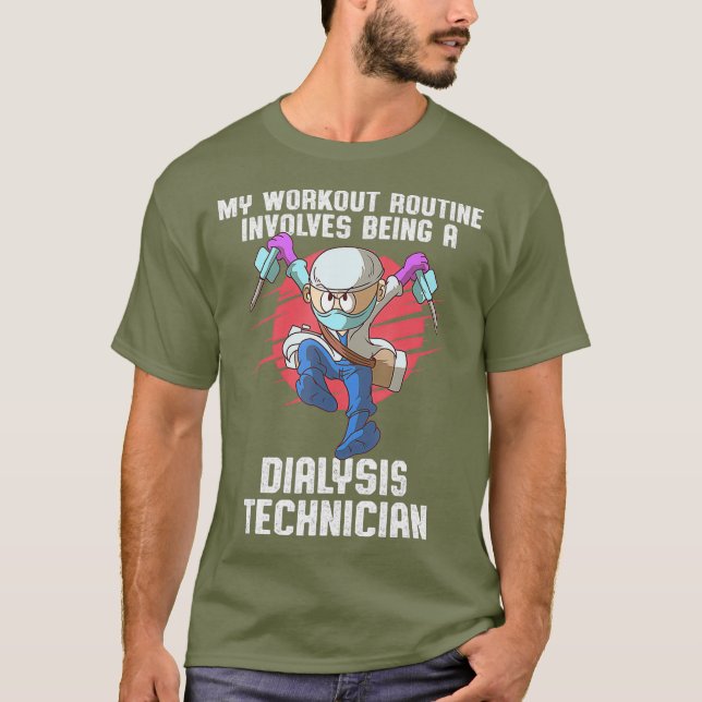 T-shirt Technicien en dialyse Entraînement Nephrologie Tec (Devant)