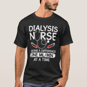 T-shirt Technicien en dialyse Hommes Femmes Drôle Infirmiè