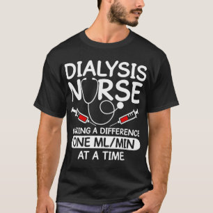 T-shirt Technicien en dialyse Hommes Femmes Drôle Infirmiè