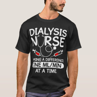 T-shirt Technicien en dialyse Hommes Femmes Drôle Infirmiè