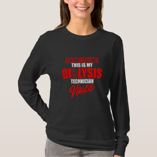 T-shirt Technicien en dialyse hurlant Voice Nephrology Tec