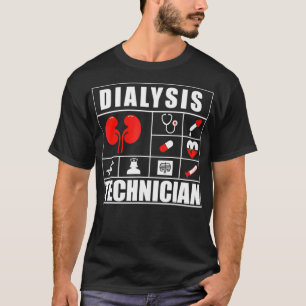 T-shirt Technicien En Dialyse Met Néphrologie Technique