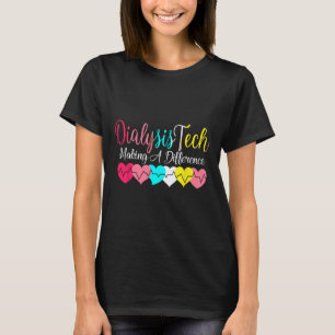 T-shirt Technicien en dialyse Néphrologie cardiaque - Rein