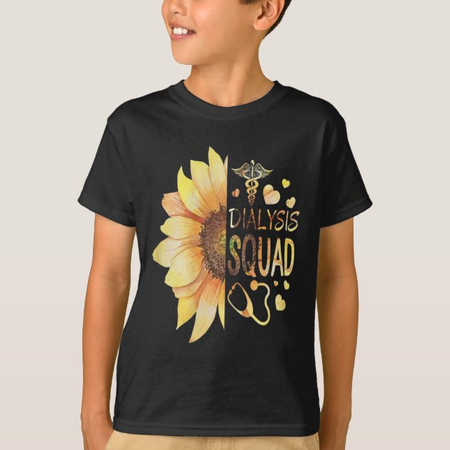 T-shirt Technicien en dialyse Néphrologie Infirmière du re (Devant)