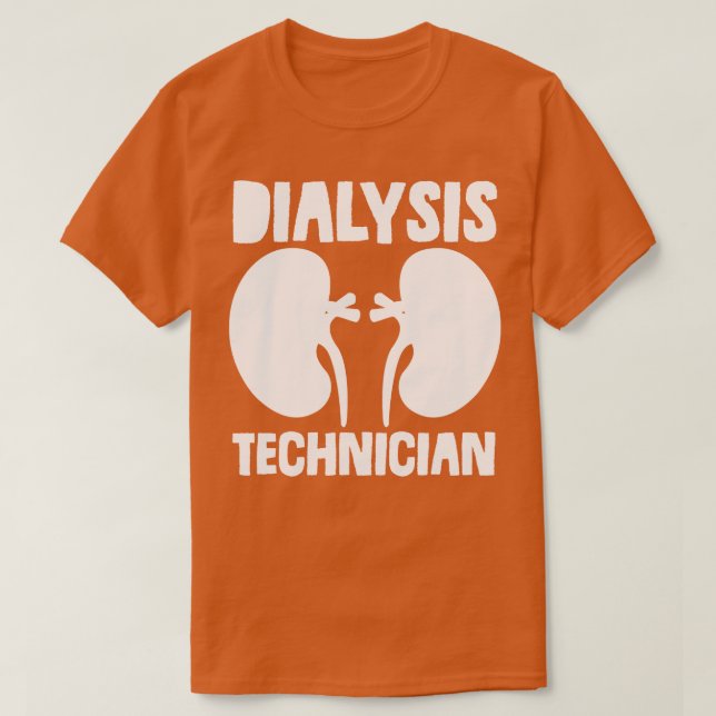 T-shirt Technicien en dialyse Nephrologie Tech (Design devant)