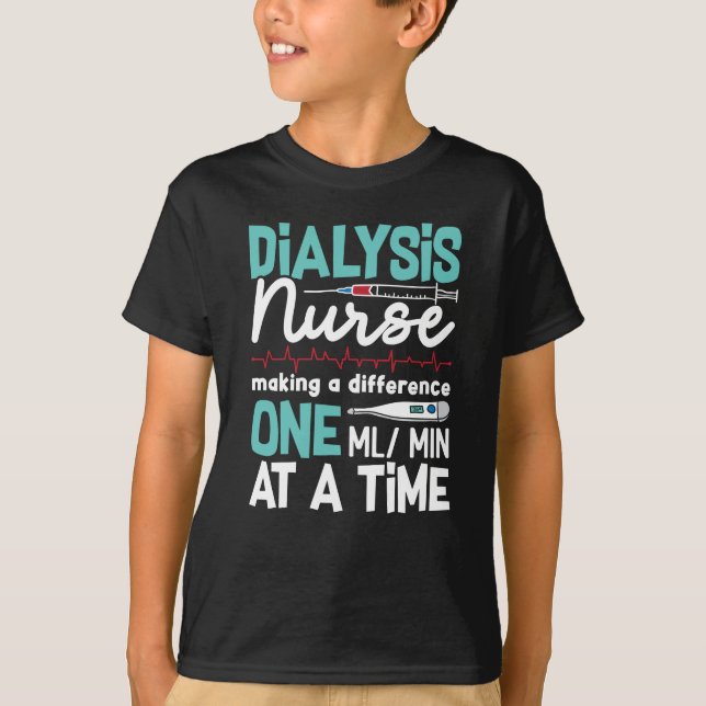 T-shirt Technicien en dialyse Néphrologie Technique de dia (Devant)