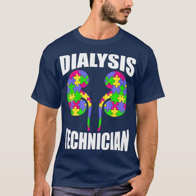 T-shirt Technicien en dialyse Piece Nephrology Tech (Devant)