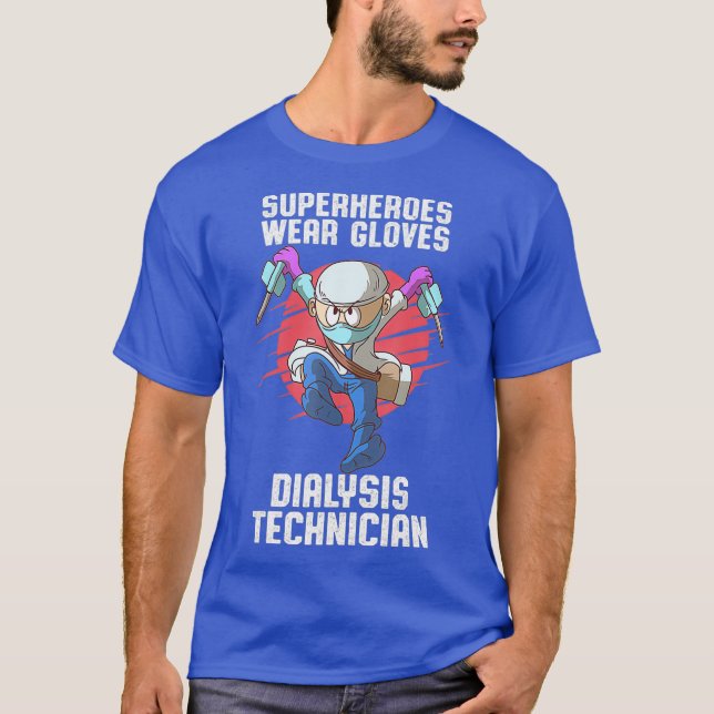 T-shirt Technicien En Dialyse Porte Une Technologie De Nép (Devant)