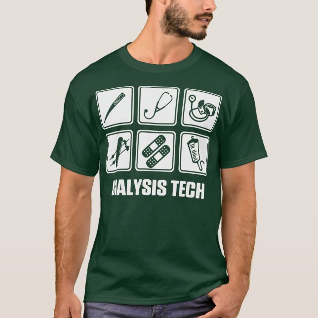T-shirt Technicien en dialyse Technicien en néphrologie de (Devant)