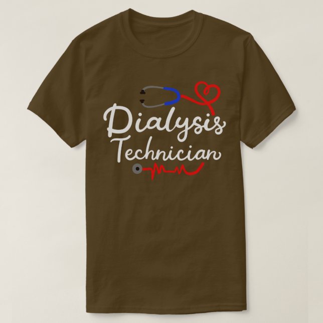 T-shirt Technicien en dialyse Technique de dialyse (Design devant)