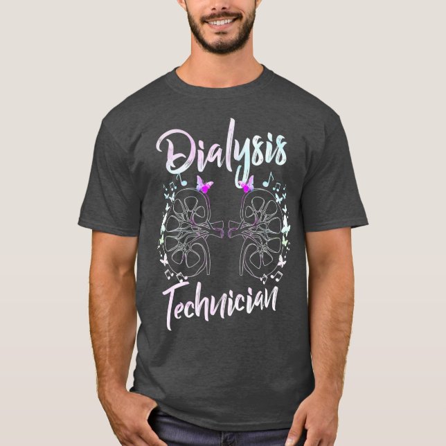 T-shirt Technicien en dialyse Technologie de néphrologie a (Devant)