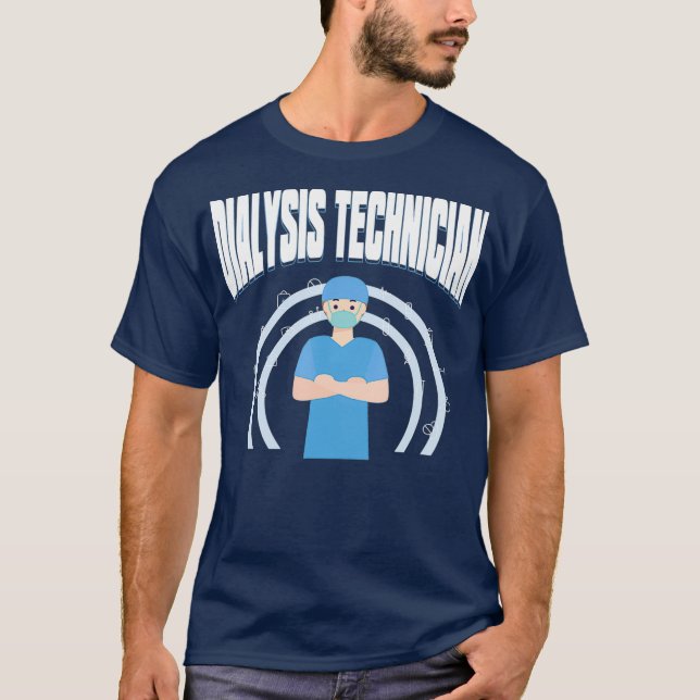 T-shirt Technicien en dialyse Thérapeutique Néphrologie Te (Devant)