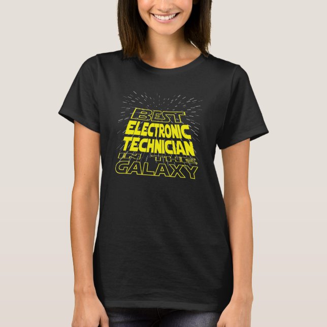 T-shirt Technicien en électronique Cool Galaxy (Devant)