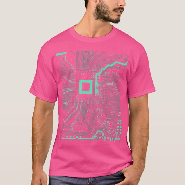 T-shirt Technicien en électronique de la carte de circuits (Devant)