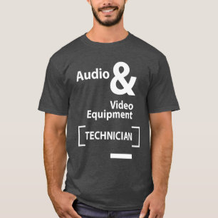T-shirt Technicien en équipement audio et vidéo Titre du p