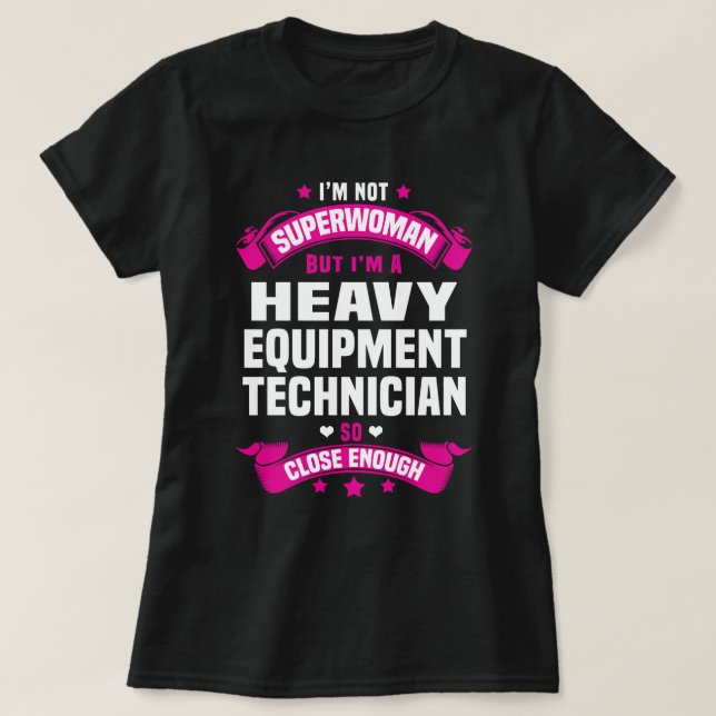 T-shirt Technicien en équipement lourd (Design devant)