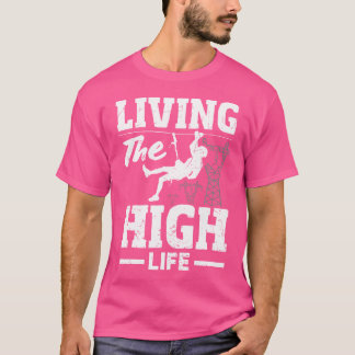 T-shirt Technicien en grimpeur tour travailleur tour haute