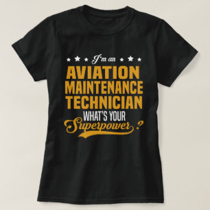 T-shirt Technicien en maintenance aéronautique