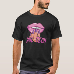 T-shirt Technicien en onglerie Devis Uniforme de travail V