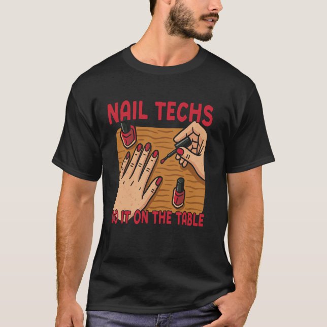 T-shirt Technicien en onglerie Devis Uniforme de travail V (Devant)