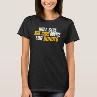 T-shirt Technicien en onglerie donnera des conseils de soi