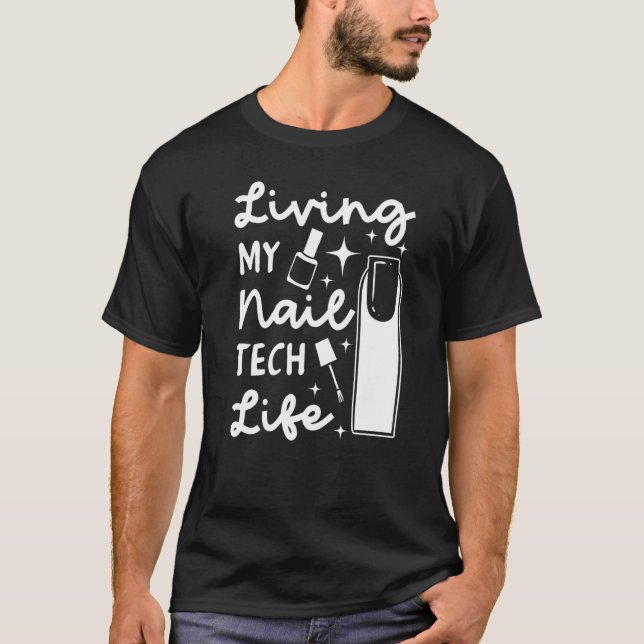 T-shirt Technicien en onglerie Manucure professionnel Tech (Devant)