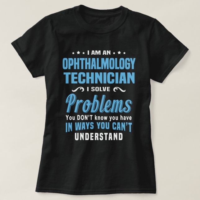 T-shirt Technicien en ophtalmologie (Design devant)